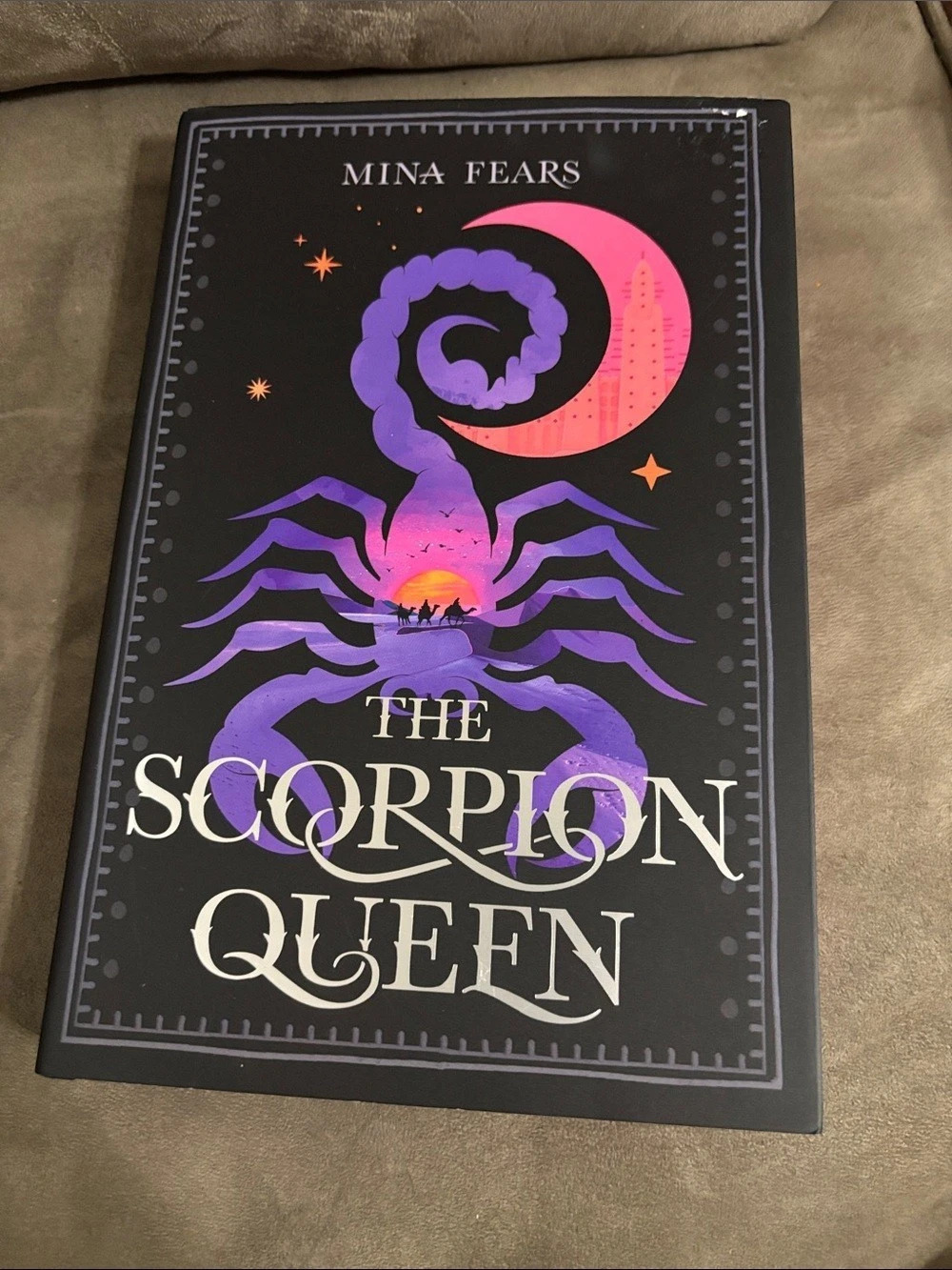 Flatiron Books The Scorpion Queen by Mina Fears Hardcover Black & Purple